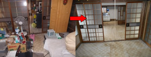 篠山市の一軒屋で家具家電回収の写真3