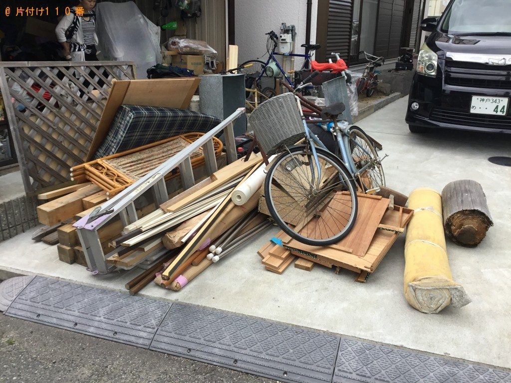 【蓮田市】自転車、木材、家具などの出張不用品回収・処分ご依頼
