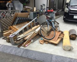 【神戸市西区】自転車、木材、家具などの出張不用品回収・処分ご依頼