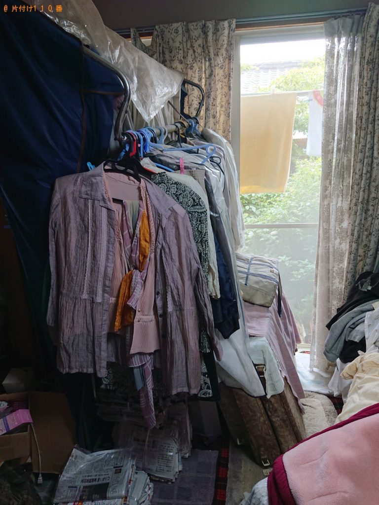【吉川市】衣装部屋の収納・衣類の回収・処分　お客様の声