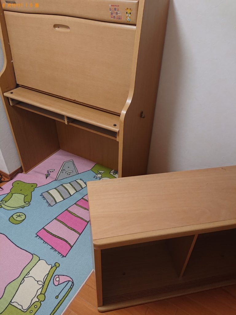 【ふじみ野市】二人用ダイニングテーブル、シングルベッド等の回収