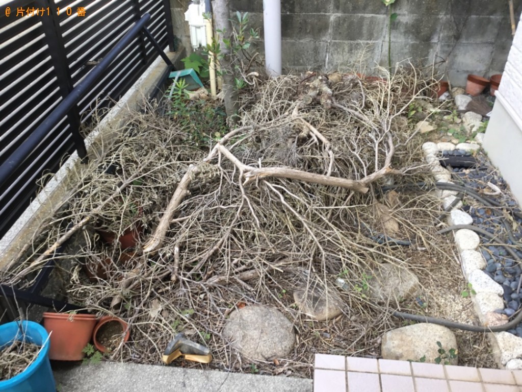 【神戸市東灘区】植木鉢、木の枝、枯れた木等の回収・処分ご依頼