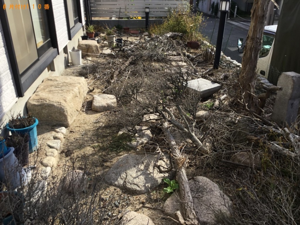 【神戸市東灘区】植木鉢、木の枝、枯れた木等の回収・処分ご依頼