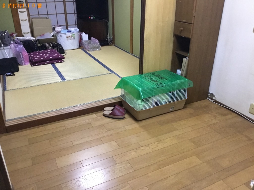 【尼崎市】カーペット、タンス、ガラステーブル等の回収と草刈り