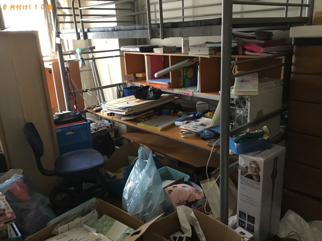 【神戸市北区】ロフトベッド、学習机、椅子、一般ごみ等の回収・処分