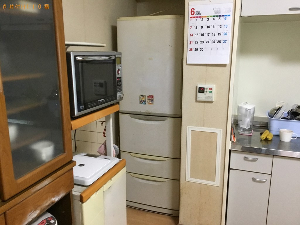【神戸市長田区】シングルベッド、冷蔵庫、テレビ、自転車等の回収